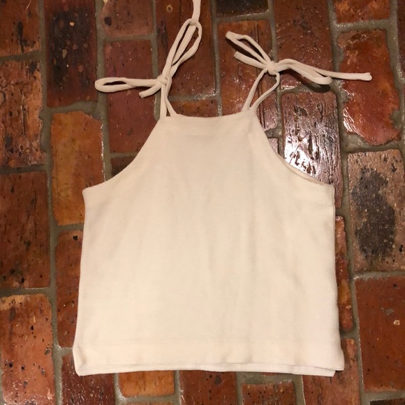 Madewell textured halter tank szS - Picture 3 of 9